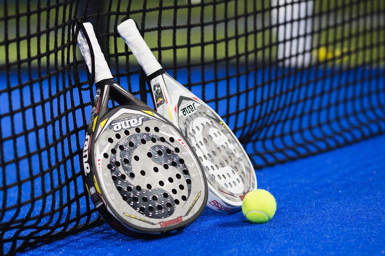 Players enjoying padel